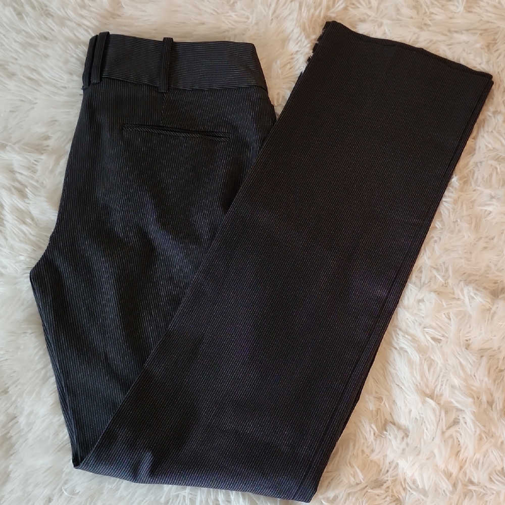 Mango Suit Black Pinstripe Pants